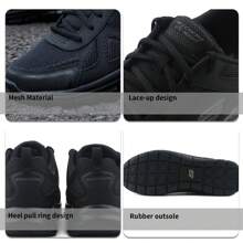 Skechers Men's Shoes Sports Shoes Mesh Breathable Casual Shoes Cushioning Jogging Shoes Running Shoes 52631-BBK