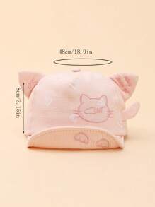 Spring New Cartoon Cat Ear Print Baby Sun Hat, Travel & UV Protection Hat - Multicolor - View 8