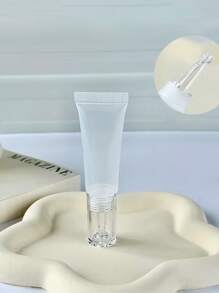 1 件/3 件+填充物可再填充瓶带盖空滴管瓶透明塑料粉底霜霜旅行化妆品样品容器，美容软管 10/15ml 防晒霜液体液体粉底液可重复使用挤压瓶，透明滴管空瓶