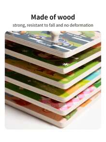 Fei Rui Educational Wooden Fruit Puzzle - 5 Unique Shapes, Realistic Detail, Ideal Learning Toy For Youngsters, Christmas, Halloween, Thanksgiving