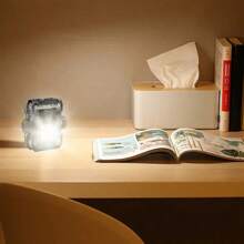 1 件 6 模式磁性旋转陀螺手电筒，6g 超轻钥匙链灯，COB 双光源快速充电，强光/弱光/频闪/救援灯，机械帽夹 EDC 迷你工具灯 - 彩色 - 查看 5