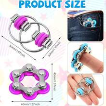 1/2/5/6PCS Fidget Toys Roller Chain Toys, Free Gifts, Roller Chain And Key Flippy Chain Stress Reducer Bike Chain Toys, Stress Relief Perfect For ADHD, ADD, Anxiety In Office, Adults Stocking Stuffers Gifts, Birthday Party Gifts, Gift Bag Stuffing, Random Style And Color