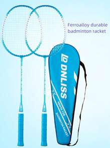 2pcs Alloy Iron Badminton Racket Adult Training Set Split Style Badminton Racket Training Badminton Racket Home Outfit Student Training - Multicolor - View 6