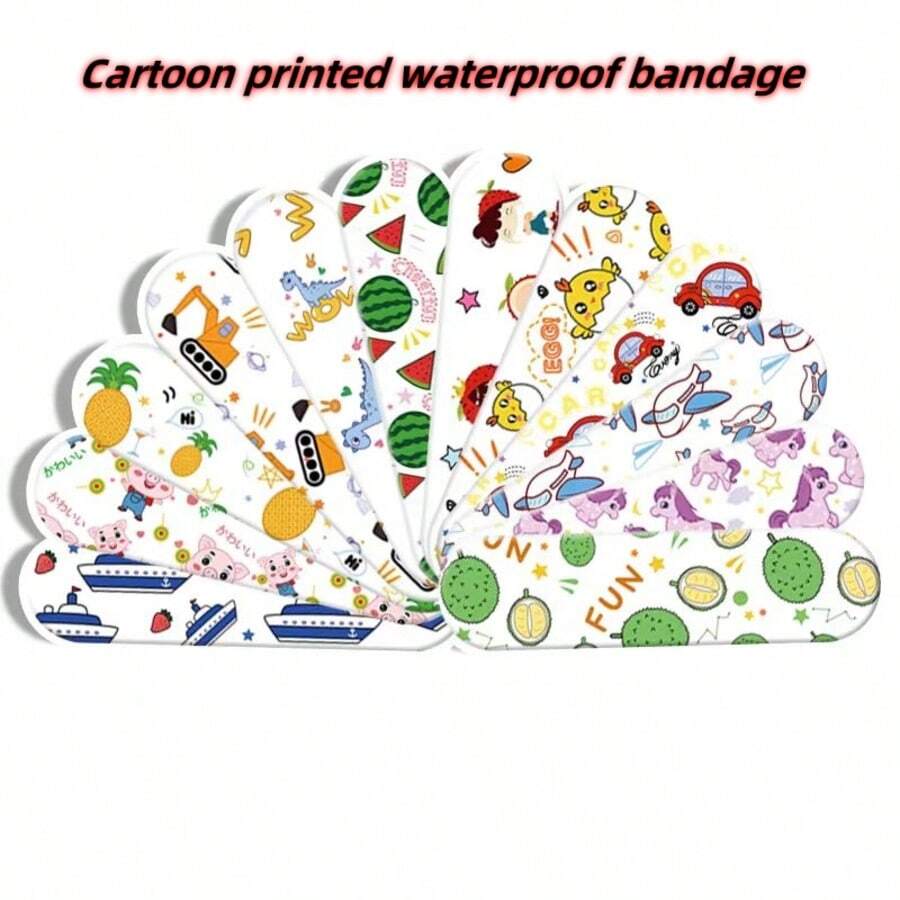 20/50/120 pezzi di cerotti carini e impermeabili ultra traspiranti con motivi cartoni animati, confezione a sorpresa, protezione per ferite adorabili per tutte le età, con vari modelli e colori di confezione - Multicolore - Visualizzare 1