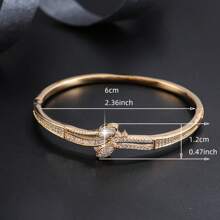 1 件手链，适合日常佩戴，百搭，简约风格女士手链镶嵌合成锆石，经典优雅珠宝 - S61503 - 查看 8