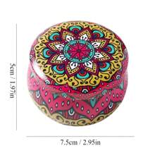 2 piezas, Caja de almacenamiento de lata, estilo bohemio, lata sellada, caja de exhibición de escritorio, lata de té, exquisita, elegante y hermosa