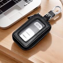 1pc Universal Car Key Fob Case, Car Smart Key Fob Holder For Remote Key Fob, Elegant Key Fob Holder For Enhanced Remote Key Security - one-size - View 10