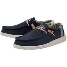 HEYDUDE Sneakers Wally Linen voor Man in kleur Blauw ✅ Levering binnen 3-5 dagen
