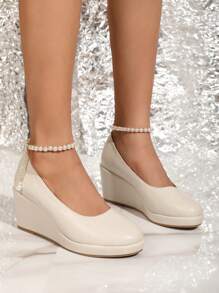 Comfortable Versatile Elegant Chunky Platform Solid Color Women Shoes, Latest Popular Model