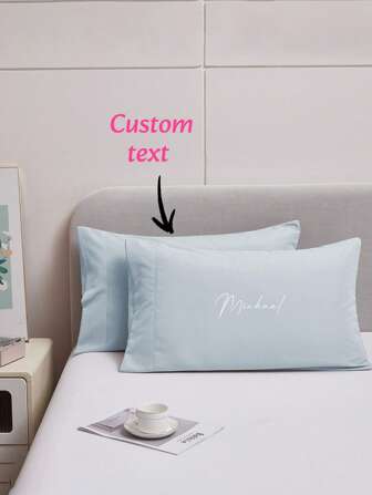 1 gepersonaliseerde kussensloop - Aangepaste naam en ontwerp, Uniek cadeau-idee, gepersonaliseerde kussensloop, kussenslopen op maat, gepersonaliseerd huwelijkscadeau, bruidsdouchecadeaus, cadeau voor haar, Moederdagcadeaus, duurzaam, ademend, lichtgewicht, wasbaar, grappig, schattig, liefdevol, zacht, comfortabel, elegant, eenvoudig, op maat gemaakt, gepersonaliseerd, uniek, ideale cadeaus voor hem, ideale cadeaus voor haar, hem, haar, vriend, vriendin, vader, moeder, familie, vrienden, voor jubilea, voor Moederdag, voor verjaardagen, voor Valentijnsdag, voor afstuderen, voor Vaderdag, voor bruiloften, voor housewarming, bank, bed, auto, theesalon, slaapkamer, badkamer, woonkamer, eetkamer