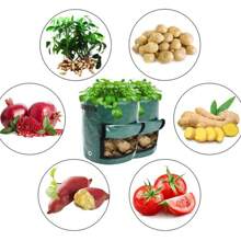 1pc PE Potato Planting Bag Vegetable Plant Nursery Bag Growth Bag Cultivation Bag Planting Pot
