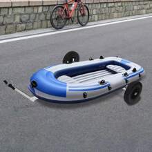 kangten Launching Trolley Boat Cart Hand Trailer Foldable Aluminum Alloy Ø 370 Mm - Silver&Black - View 1