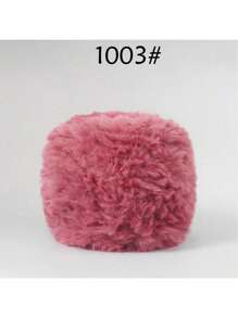 1pc 100g Crochet Yarn Woollen Yarn Thick Wool Imitation Mink Wool Fancy Yarn Thick Wool Hand Woven Yarn Soft Yarn DIY Crochet Knitting Yarn For Clothes, Hats, Scarves, Blanket Comfortable Fluffy Fur Yarn, Fuzzy Yarn Handmade Crochet Lover, Mother's Day Gifts, Birthday Decorations