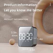 LED Clock Student Alarm Clock Plug-In Dual-Purpose Large Screen Display Digital Clock Temperature Clock Room Decor Bedroom Decor Dormitory Decor Back To School Home Decor School Supplies