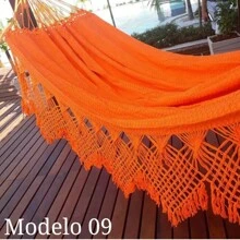 Luxury Large Reinforced Double Rest Sleeping Hammock - Orange - View 2