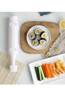 完整的寿司制作模具套件 - 易于使用、干净整洁，非常适合家庭 DIY 寿司，适合寿司爱好者 - 彩色 - 查看 4