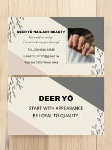 Personalized Business Cards, Custom Business Card Templates, Custom Printed Business Cards, Modern Custom Business Calling Card - Business Card Style 29 - View 2