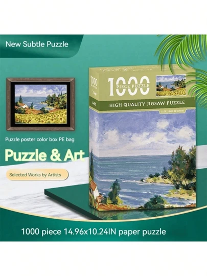 1 Set - Puzzle - 1000 Pieces - Assorted Patterns - Birthday Gift - Christmas Gift - Easter Gift - Perfect Gift - Presents