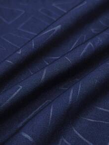 Men's New Arrival Business Geometric Patterned Slim-Fit Dress Shirt, Business Casual Shirt, Ideal For Workplace, Fall