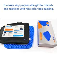 Quality Guaranteed Gel Cushion 1.8 Inch Thick Seating Pad Orthopedic Chair Cushions Pressure Relief Gel Pads Office Chair, Car, Home, Wheelchair, Kayak Cushion, Stadium Cushion CCX1 - 1 - 查看 7