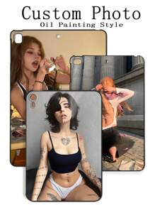 Customized IPad Case, Personalized IPad Case, Unique IPad Case, DIY IPad Case, Black IPad Case Gift, Couple IPad Case, Photo Customization, Image Customization, Pet Photo Customization, Customized Gift