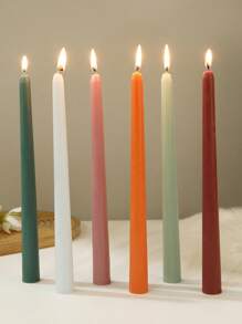 8pcs/4pcs Ombre Color Long Taper Candles (Size: 0.86in*9.84in) / 1pc New Gradient Heart-Shaped Candle, Long Burning Time, Smokeless And Odorless, European Style Decorative Candle, Suitable For Home Living Room/Kitchen/Dining Room/Bedroom, Outdoor/Wedding Candle Decorations, Decorative Candle/Birthday Candle/Best Friend Gifts/Christmas Taper Candle/Party Decorations/Mother's Day/Father's Day, Wedding Decor, Pink Candles - Multicolor - View 3