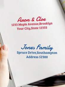 1pc Custom Address Stamp, Return Address Stamps Self Inking Personalized, Customized Rubber Stamps, Customizable Business Stamp, 5 Sizes: S/M/L/XL/XXL, 3 Ink Colors, Small Business Supplies, Stamper, Ink Stamp, Clear & Crisp Impressions, Multi-Functional, Adjustable, Ornamental, Reusable, Exquisite, Adorable, High-Quality, Modern, Colorful, Comfortable, Custom, Personalized, Unique, Ideal Gifts For Her, Dad, Mom, Family, Friends, Son, Daughter, Office, Tea Room, School, Home, Home Refresh, Customized Embossing Machines,Home & Living,Haunt Your Home,Souvenirs - Style a - View 8