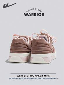 WARRIOR Zapatillas de skateboard para mujer Warrior, ligeras, cómodas, transpirables y de estilo modesto, casuales pero elegantes, aptas para todo el año, resistentes al desgaste y para uso diario, zapatillas de entrenamiento y running