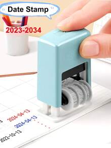 Small Adjustable Date Stamp, Manually Adjustable Year/Month/Date, Self-Inking Printer For Production Date, No Ink Included (Requires Separate Ink), Roller Stamp For Calendar Date, Production Date Number,Back To School,School Supplies