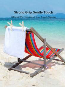 Beach Towel Clips Towel Holder Clothes Pins Clothes Pegs Chair Clips Hanging Clip Clamps .Extra Large Beach Towel Clips , 5.1 Inch Towel Clips For Beach Chairs Cruise Heavy Duty, Towel Holder Clips For Clothes Pool Boat, 2 Colors Khaki And Blue.