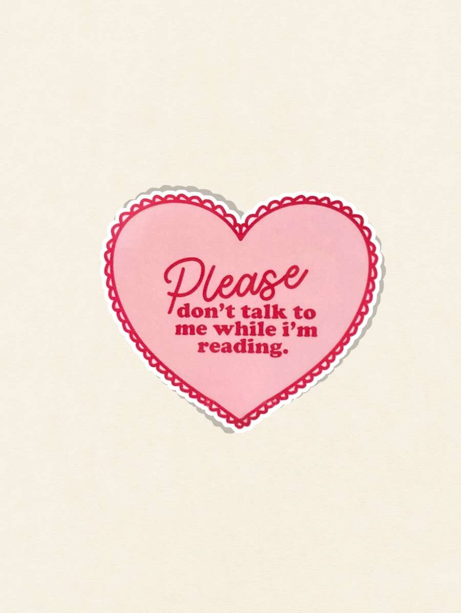 1 pieza Pegatina "Por favor, no me hables mientras estoy leyendo", pegatinas para libros, regalos para lectores, pegatina para laptops de amantes de los libros, calcomanía para amantes de los libros