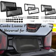 2入組6X12英寸車牌照套 - 黑色 - 查看 7