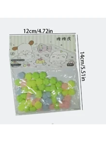 50 件超迷你可爱猫爪和泥感减压玩具，高纯度少女心，柔软粘性，DIY 玩具，包括酸沙、大爪子、感官玩具、粘爪子