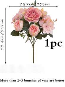 1/2/3PCS Artificial Flowers-Peony, Silk Peony, Fake Plants, Home, Dining Room, Living Room, Outdoor Garden Decoration,The Art Of Inserting Flowers, Photography Props, Autumn, Spring, Vase, Flower Wall, Flower Wreath, Bridal Bouquet, Wedding Decoration, DIY Flower Wreath Materials, Birthday Party Decoration Materials, Home Decoration Accessories, Valentine's Day. Gifts Graduation