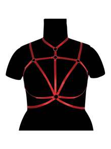 Plus Size Women Elastic Bandeau Bra, Seamless Hollow Out Design - Multicolor - View 7