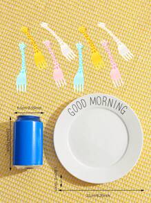 1 件陶瓷餐盘，厨房餐具牛排盘，西式托盘，用于牛排、甜点、小吃的餐具，适用于户外、家庭、厨房、派对、生日、礼物、学校用品 - 白色 - 查看 17