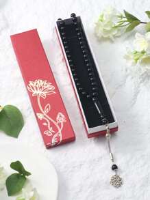 1 件 45 件 10 毫米亚克力手工念珠手链，穆斯林祈祷，时尚简约风格红色礼品盒（多种颜色） - 彩色 - 查看 9