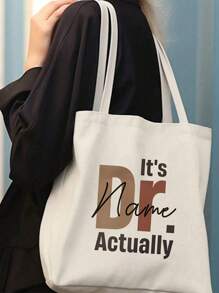 [个性化礼品袋] 1 件定制医生姓名手提袋 - 适合新医学院毕业生、护士、感谢礼物的个性化礼物