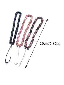 1 件石头风格手机挂绳，时尚多色防丢失手机带，背包挂绳，适合女性手机链礼物，送给母亲、家人、朋友、生日、节日手机饰品 - 彩色 - 查看 4