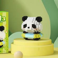 Seria de animale Panda Micro Particule Blocuri de construcție Model de jucărie, Asamblare DIY Drăguț de desene animate Decorare desktop Decor Cadou