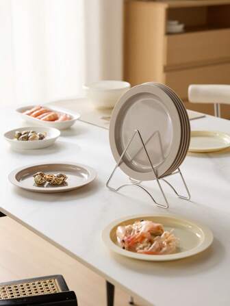 1pc Reusable Bone Spitting Plates, Snack Fruit Plates, And Plates With Narrow Edges Suitable For Both Home And Restaurant Use