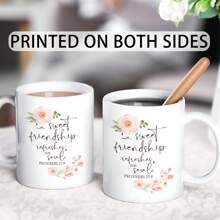 Friendship Coffee Mug, A Sweet Friendship Refreshes The Soul Proverbs 27:9, Encouraging Christian Friend Mug For Women, Best Friend Birthday Gifts, Christmas Gifts, Ceramic Cup 11 Oz - White - View 2