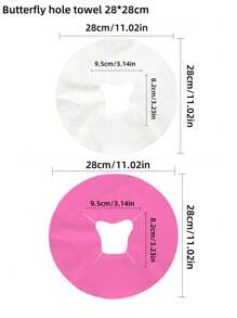 100pcs/Pack Beauty Salon Disposable Use Non-Woven Fabric Thickened Massage Bed Hole Towels - Multicolor - View 2