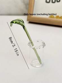 Florero de vidrio para decoración, pequeño florero con lirio de cala y tulipanes artificiales, regalo de ramos de flores de vidrio hechas a mano (con ligera variación de color y tamaño), adecuado para el Día de San Valentín, el Día del Padre, el Día de la Madre, el Día del Maestro, Pascua, Día del Niño, Día de la Mujer