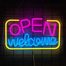 Open Neon Sign, Open LED Neon Light For Wall Decoration, USB Powered Bar Neon Night Light, Open Commercial Lighting Sign, Suitable For Bars, Pubs, Cafes, Shops, Parties, Clubs, Business Decoration,USB Power Supply Can Be Reused, Comes With Accessories, And Is Easy To Install.