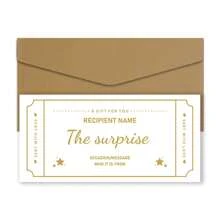 1pc Customized Gift Voucher, Personalized Creative Surprise Travel Coupon, Holiday Reveal, Boarding Pass, Holiday Coupon, Birthday Surprise Ticket,Back To School,School Supplies