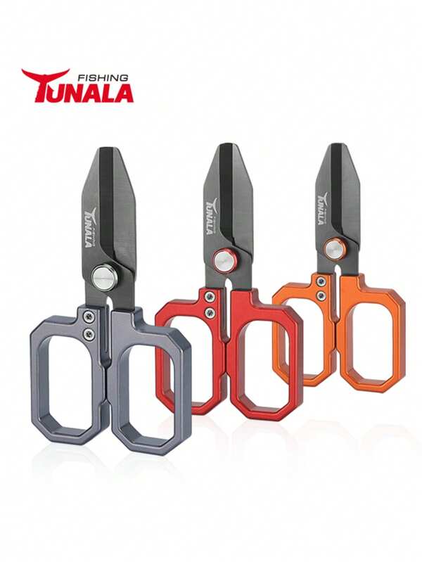 High-Performance Aluminum Fishing Scissors For Precision Cutting Portable Aluminum Scissors For Fishing, Camping & Outdoor Adventures, Compact Aluminum Fishing Scissors - Perfect For Anglers,Upgrade Your Fishing Kit With Our Aluminum Scissors - 20% Off Today!