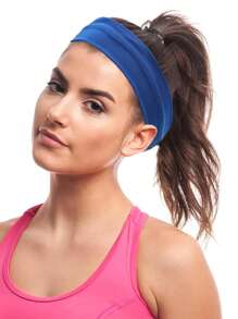 4PCS Unisex Verstelbare Elastische Sport Hoofdbanden, Zachte Absorberende Zweet Hoofdband Voor Yoga Hardlopen Fitness Workout, Casual Straatkleding, Alle Seizoenen