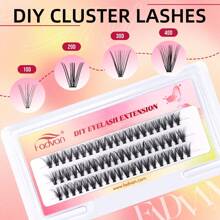 FADVAN 1/6pcs 60PCS 3Rows Diy Premade Fan Lash Extensions 10/20/30/40D 8-14mm 0.07mm Thickness Eyelash Bundles Cluster Russian Volume Fans Soft Grafting Lashes Supplies Individual Natural Eyelash Extensions Eyelashes Cluster Lashes