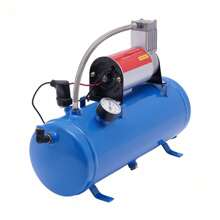 Rainaut 150 PSI Air Horn Compressor Tank Pump 6L Fit For Air Horn Car Train Truck Boat, 380(L)*140(W)*300(H)Mm - Blue - View 9